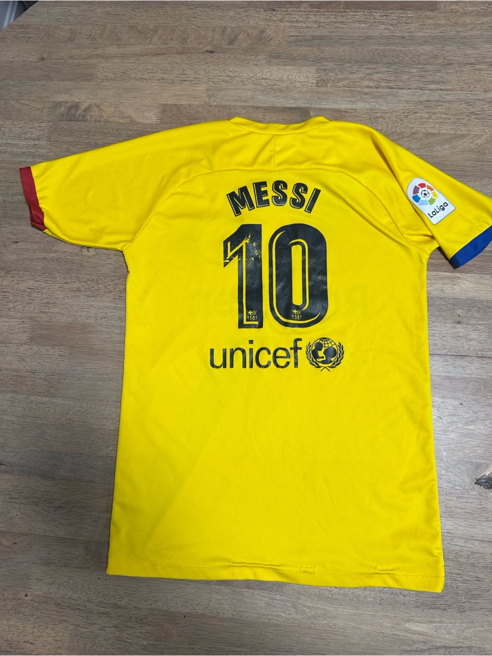 Kids' Yellow Messi Soccer Jersey